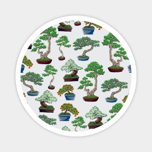 Bonsai in Gouache Pattern Magnet